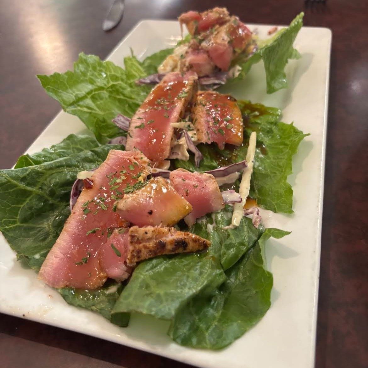 Ahi Tuna Wraps.